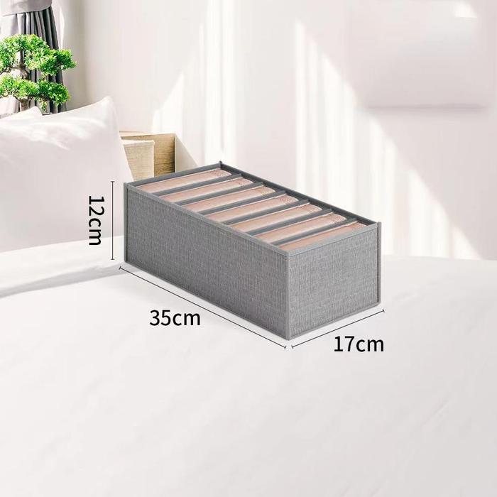 Gambar BAYAR DI TEMPAT TEMPAT BAJU LIPAT FOLDABLE UNDERWEARR STORAGE BOX NON WOVEN CLOTHING ORGANIZER KOTAK BAJU KOTAK PENYIMPANAN STORAGE BOX BESAR TEMPAT PAKAIAN TEMPAT BAJU BAYI TEMPAT CELANA DALAM TEMPAT SUSUN BAJU LIPAT - 7 Slot S dari Laura Martinez Market undefined Tokopedia