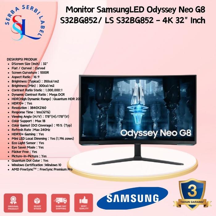 Jual Monitor LED Samsung S32BG85 Neo G8 32 inch LS32BG852NEXXD UHD 4K ...