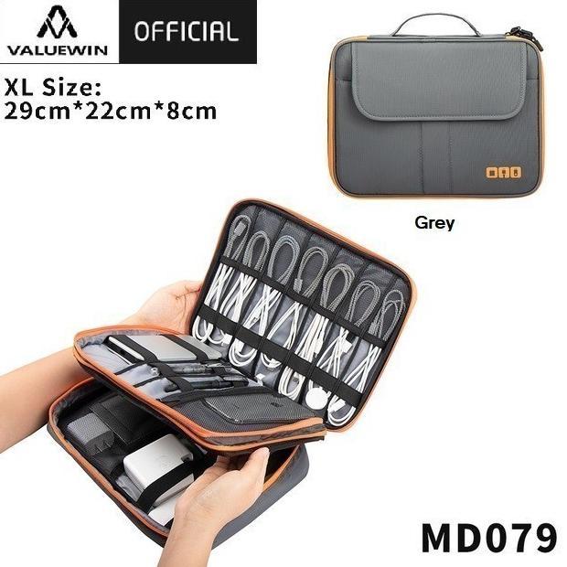 Gambar VALUEWIN MD079 XL Size - Tas Travel Handbag Storage Aksesoris Gadget murah - Grey dari dede4t undefined Tokopedia