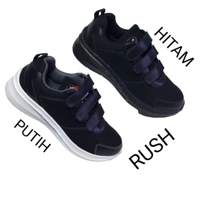 Gambar Sepatu sekolah SD,SMA,SMP sepatu sneaker pria,anak laki laki,anak perempuan sepatu laser original - RUSH, 34 dari M&H SHOES undefined Tokopedia