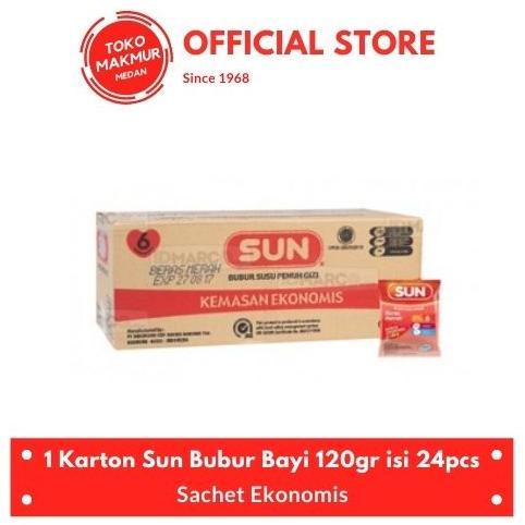 Gambar 1 KARTON SUN SACHET BUBUR BAYI EKONOMIS BERAS MERAH 120 GR ISI 24 PCS - PISANG dari Julee Stoore undefined Tokopedia