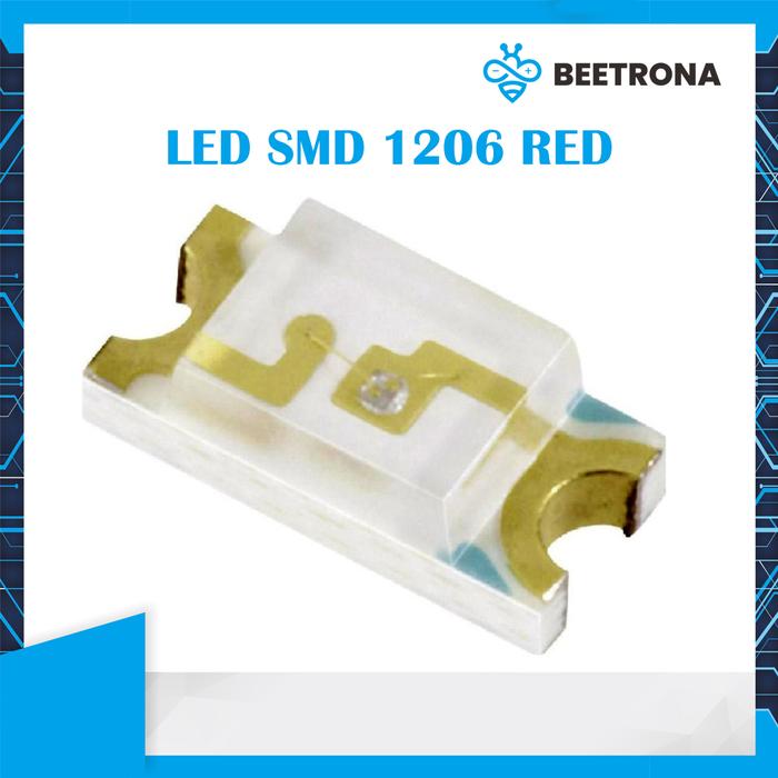 Gambar LED SMD 1206  Red/Green/Blue (Merah/Hijau/Biru) - Merah dari Beetrona undefined Tokopedia
