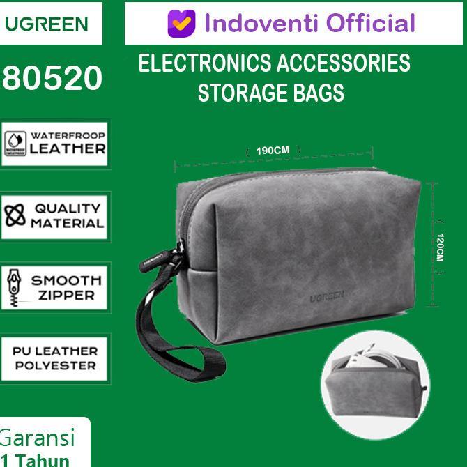 Gambar Ugreen 80520 Storage Bag Accessories Pouch Dompet Travel Kit Charger - Abu-abu dari PT Azhari undefined Tokopedia