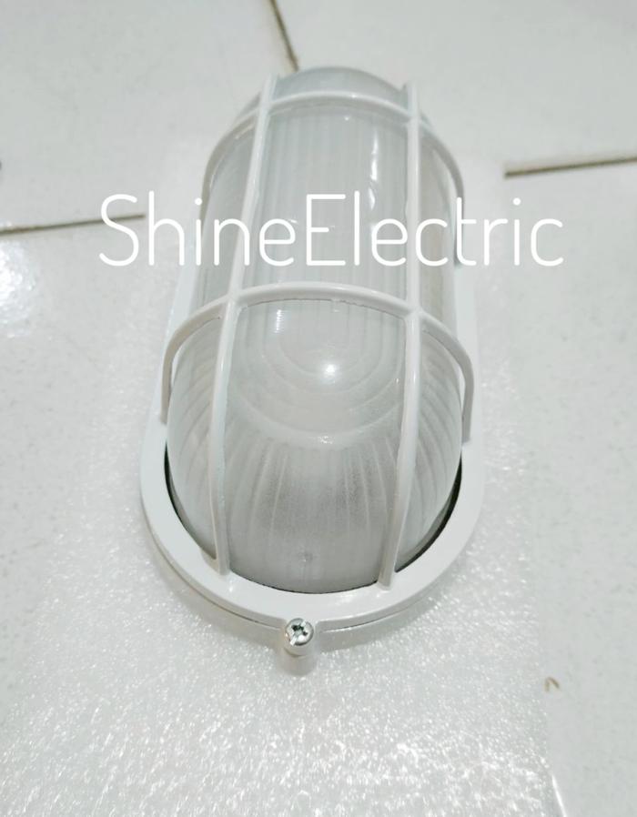 Gambar Lampu Kapal / Ball Ice Lamp Lampu Tempel Dinding Jalan Taman - Putih dari Shine Electric_NEW undefined Tokopedia
