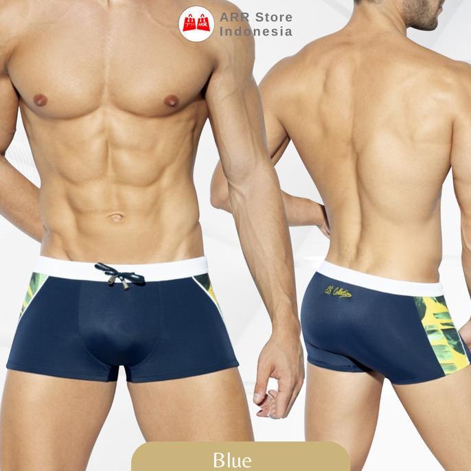 Gambar Celana Renang Dewasa Pria Pendek Swimming Pants Elastis Import Blue - XL dari Ruang Bahagia Mart undefined Tokopedia