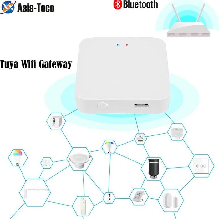 Gambar Tuya Smart Lock Wifi Bridge Wireless Gateway Hub 2.4G Wifi Smart Life APP Remote Control Devices Work With a Google Home dari EvoBay undefined Tokopedia