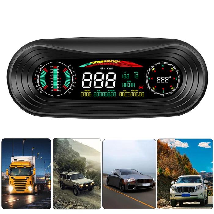 Gambar 5.2 Inches Screen Gps Digital s KmH Mph Overspeed Alarm Speedometer Auto Electronics Accessories Car Head Up dari Sumber Markett undefined Tokopedia