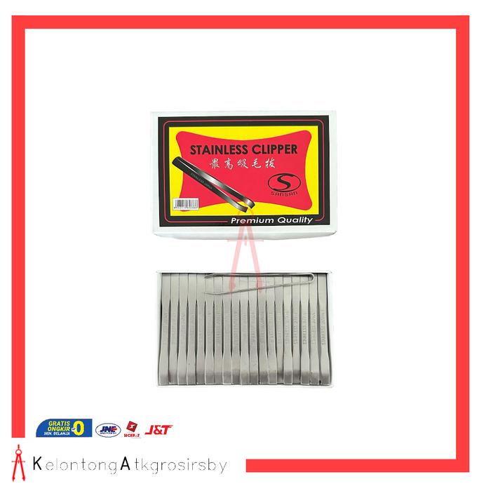 Gambar Pinset Stainless / Pinset Kumis / Pinset Jenggot dari JJ STORE JAYA undefined Tokopedia