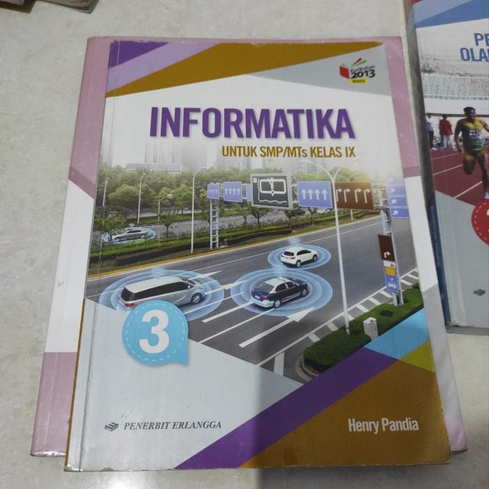 Gambar Buku Kelas 8 / Kelas VIII / SMP 2/ Penerbit Erlangga Kurikulum 2013 Edisi Revisi / Bright An English/  PPKN/ Penjas/ Informatika/ Matematika Semester 1 dan 2 / Seni Budaya - Informatika dari Bambini Corner Official undefined Tokopedia