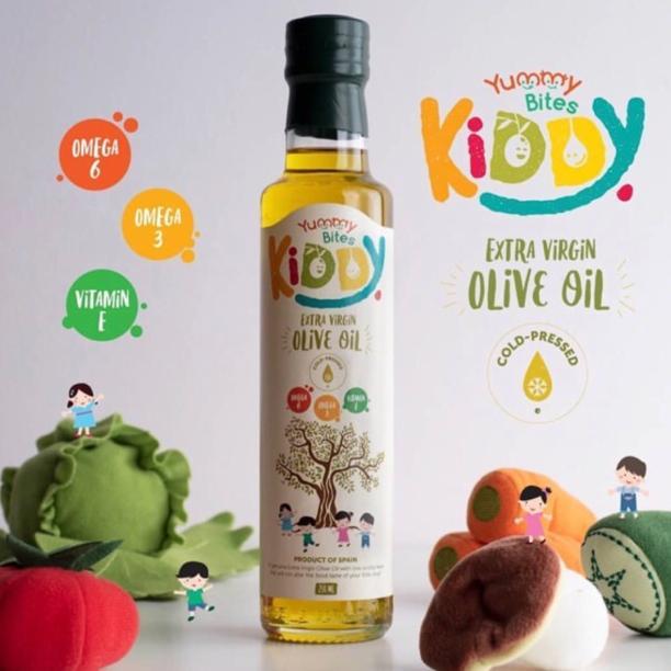 Gambar Yummy bites kiddy evoo - minyak zaitun mpasi | lemak tambahan mpasi dari Julee Stoore undefined Tokopedia