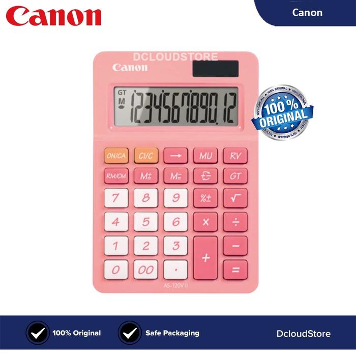 Gambar Calculator Canon AS 120V Pink Kalkulator Meja dari DcloudStore undefined Tokopedia