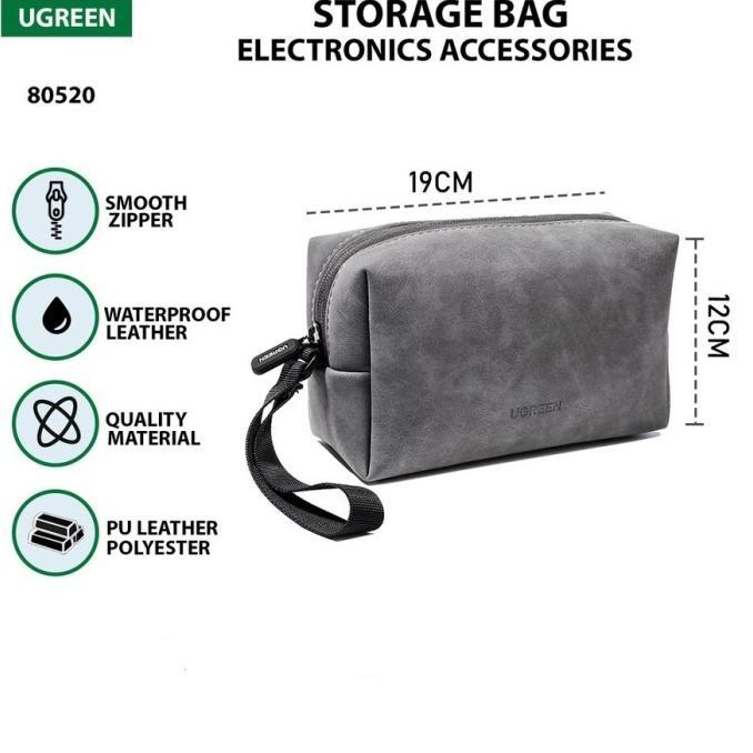 Gambar Ugreen Storage Bag Accessories Pouch Dompet Travel Kit Charger 80520 - Abu-abu dari PT AR RAZAQ undefined Tokopedia