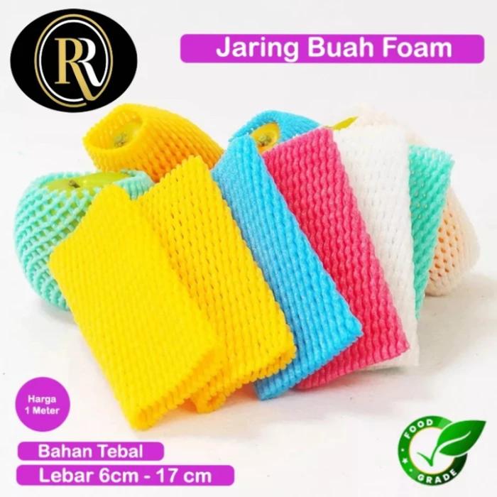 Gambar jaring foam Net buah warna busa bungkus apel pir jeruk dan sayur - Putih dari RR Gudang undefined Tokopedia