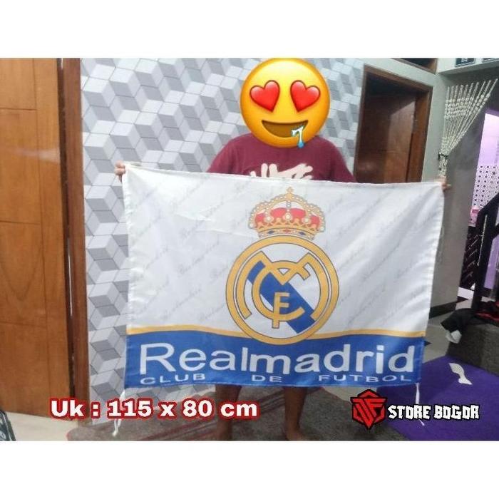 Gambar P R O M O Bendera Real Madrid Flag Madrid Besar Termurah - Madrid 1 dari Akutsa Store undefined Tokopedia