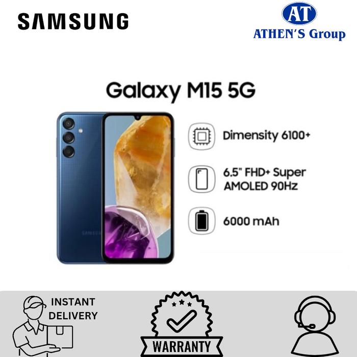 Gambar Samsung Galaxy M15 5G 6/128GB - Dark Blue dari Athens Celullar undefined Tokopedia