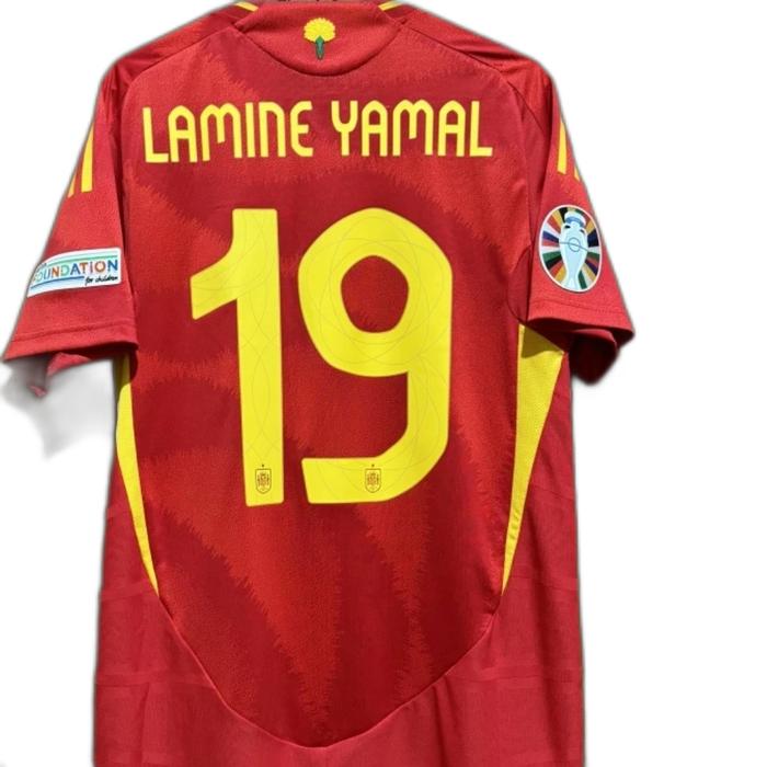 Jual Lamine Yamal 19 Spain National Team Home Jersey Euro