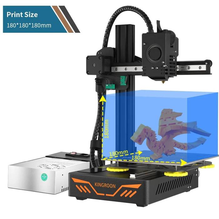 Gambar KINGROON KP3S 3D Printer High Precision Printing Upgraded DIY FDM 3d printer Kit Touch Screen KP3S Printing Size 180*180*180mm dari Quad Shadow undefined Tokopedia