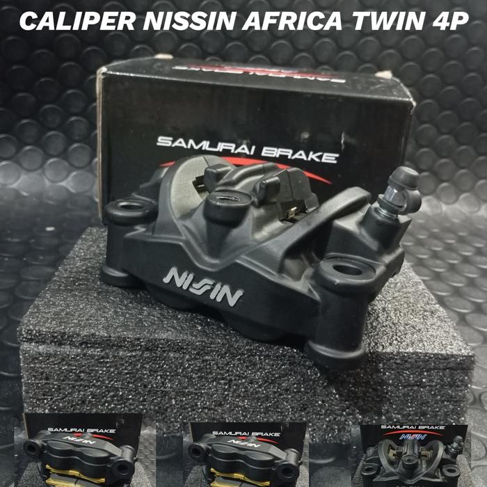 Gambar CALIPER NISSIN TWIN AFRICA 4 PISTON/KALIPER NISSIN 4P AFRICA TWIN dari Mitra ottoparts undefined Tokopedia