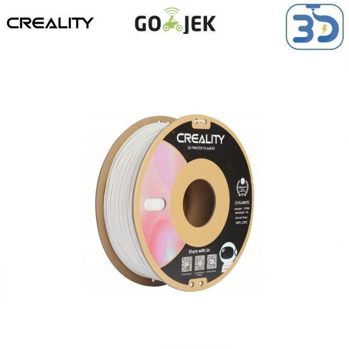 Gambar [Restok] Original Creality Cr Pla Matte 3D Printing Filament Many Colors Matte Premium Finish - Gypsum White dari Toko Kembar jaza undefined Tokopedia