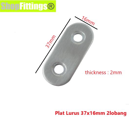 Gambar Plat L Lurus T Stainless Konektor Sambungan Penyambung Connector Plate - Lurus 37x16mm dari Shop Fittings undefined Tokopedia