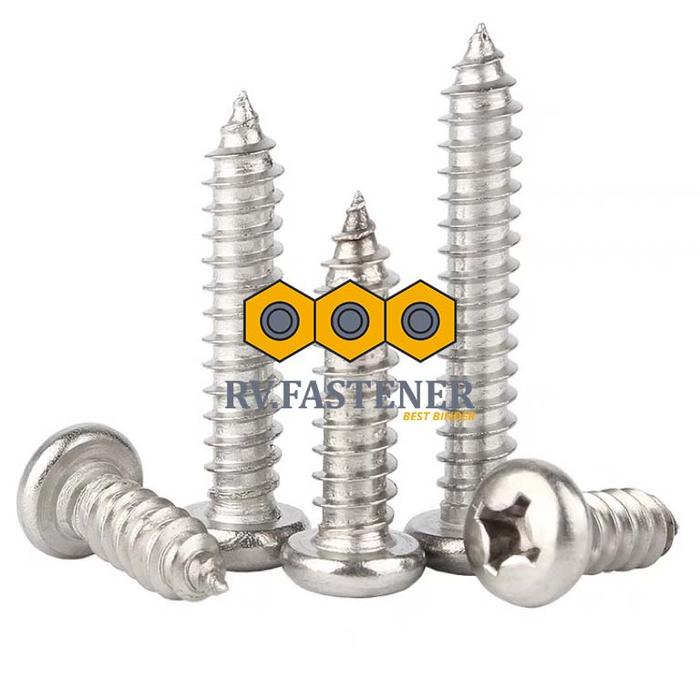 Gambar SEKRUP P+AB #12 UKURAN LENGKAP - SELF TAPPING SCREW - 12X2 dari RV FASTENER undefined Tokopedia
