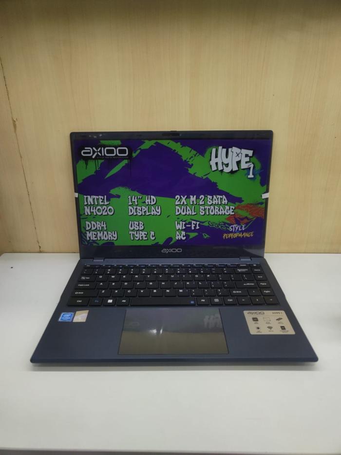 Gambar RESMI - Laptop Sekolah AXIOO Hype 1 Intel Celeron N4020 RAM 8GB 384GB SSD Windows 11 Original - BLUE , 128GB MMC dari Global Laptop_NEW undefined Tokopedia