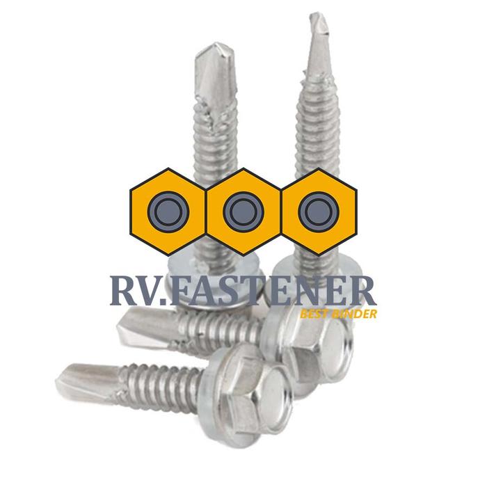 Gambar BAUT ROOFING M5 / ROOFING SCREW UKURAN LENGKAP - BULK PACK - 5X25 dari RV FASTENER undefined Tokopedia