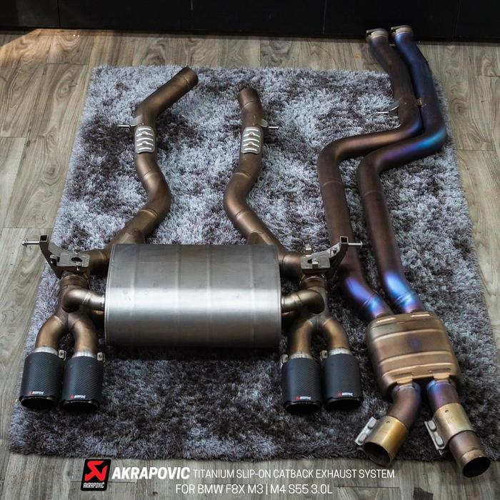 Gambar AKRAPOVIC Evolution Titanium Catback Exhaust BMW F80 M3 F82 M4 S55 dari BIMMERSTOP CATALOG undefined Tokopedia