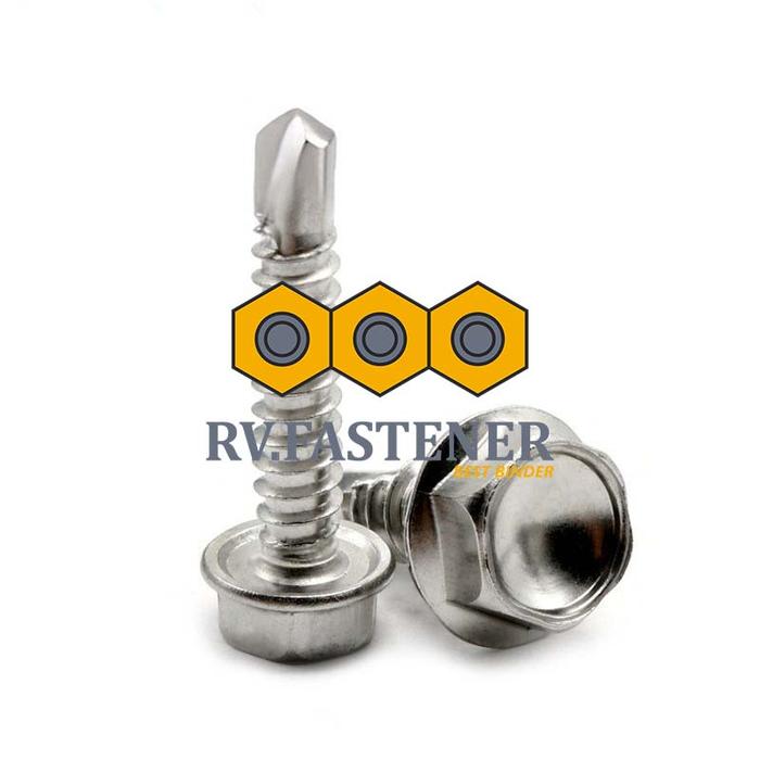 Gambar BAUT ROOFING M5 / ROOFING SCREW UKURAN LENGKAP - BOX PACK - 5X60 dari RV FASTENER undefined Tokopedia