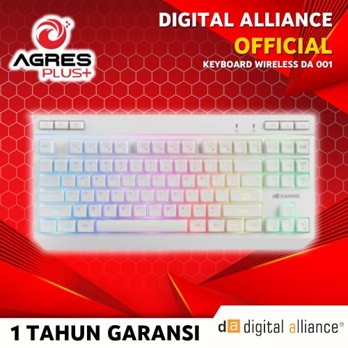 Gambar Keyboard Gaming Digital Alliance RGB TKL Wireless Membrane DA 001 - TKL dari Agres Plus undefined Tokopedia