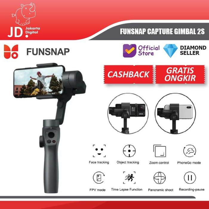 Gambar Funsnap Capture Gimbal 2s Stabilizer 3-Axis For Smartphone - BASIC dari Jakarta Digital 8 undefined Tokopedia