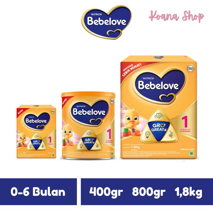 Gambar Bebelove 1 Gro Great + 400 gr/800 gr/1,8 kg - 400 gr dari Koana Shop undefined Tokopedia