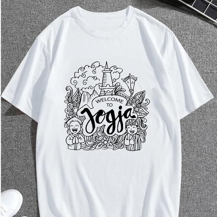 Gambar Kaos Oleh-oleh Jogja Yogyakarta Sulawesi Banyak Model - Baju Souvenir Tugu Jogja Indonesia - Model 4, 4L dari KKJKTCLOTHING undefined Tokopedia