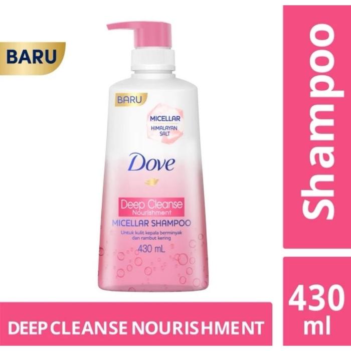 Gambar DOVE Micellar Shampoo Deep Cleanse Nourishment 430ml - Deep Cleanse dari Beaute by Fe undefined Tokopedia