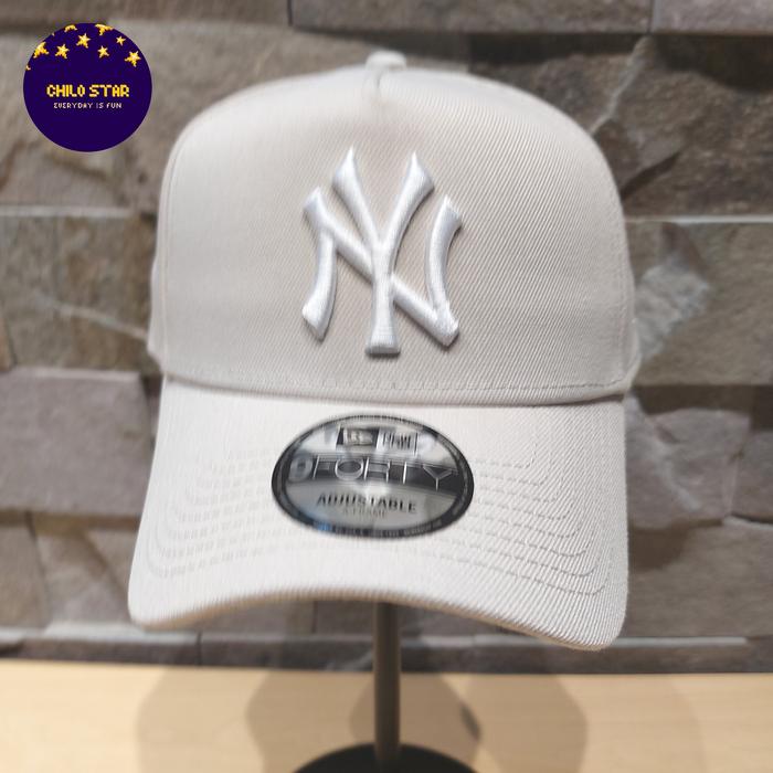 New Era Cap Ny Broken White