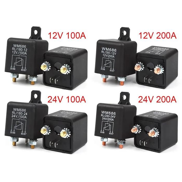 Gambar Relay Starting Relay 200A 100A 12V 24V 48V 60V Automotive Current - 24V, 100A dari fugastore01 undefined Tokopedia