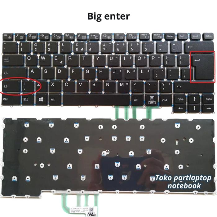 Gambar Keyboard Fujitsu Lifebook U9310 U9311 U9310X U9311A new high quality - BIG ENTER dari Toko Partlaptop undefined Tokopedia