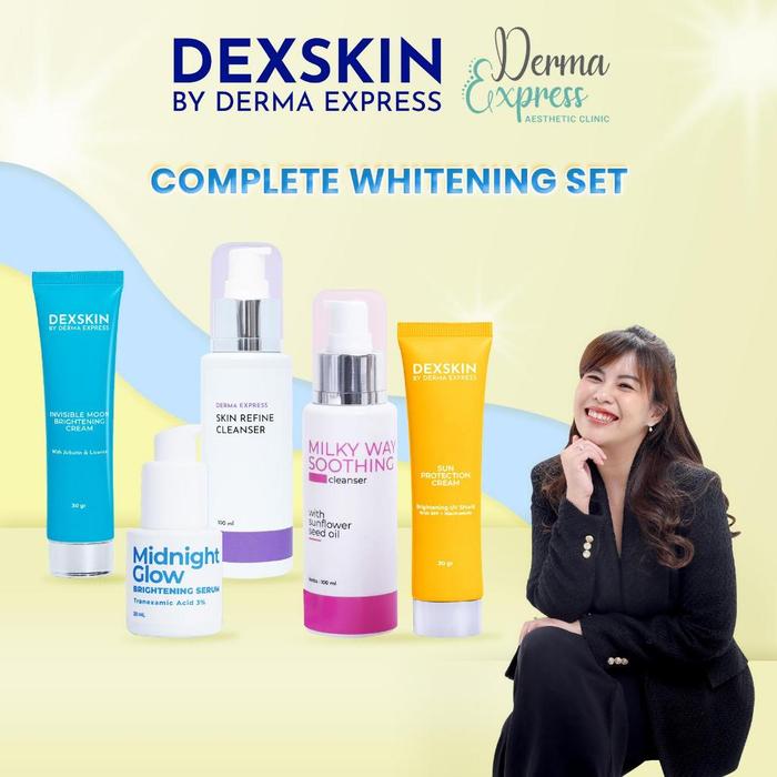 Gambar DexSkin by Derma Express Complete Whitening Set Package dari Derma Express Cikarang undefined Tokopedia