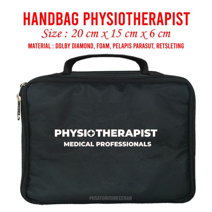 Gambar Handbag Medis PHYSIOTHERAPIST  Tas Medis P3K Obat Pouch Travel Handbag - Hitam dari Pusat Grosir Eceran undefined Tokopedia