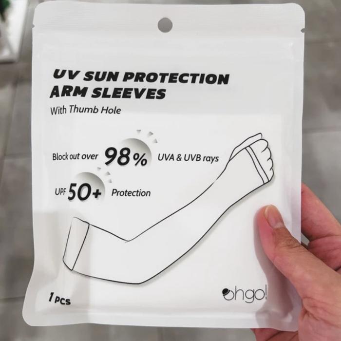 Gambar (NEW) KKV OHSOME UV Sun Protection Arm Sleeves with Thumb Hole - Putih dari rsujo undefined Tokopedia