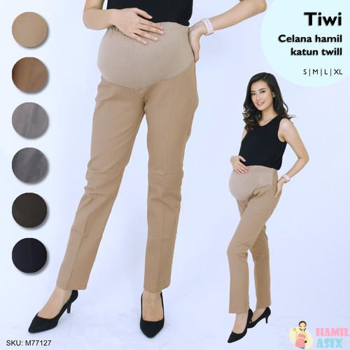 Gambar Celana Kerja Ibu Hamil - Maternity Pant - Cream, Standard dari Audrel Babyshop undefined Tokopedia