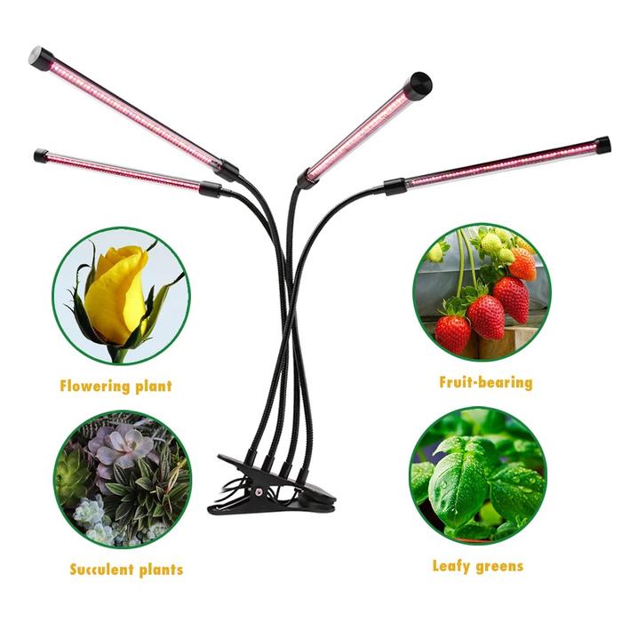 Gambar ZW0373 Lampu Tanaman Hidroponik Indoor UV Ultraviolet LED Grow Light Dimmable Timing Wireless Networking Four Heads 240led Warm White Smart Intelligent Desk | 2.031.0084 | ZW0373 dari More More More More undefined Tokopedia