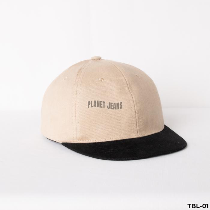 Gambar Topi baseball lidah pendek - korea short visor cap unisex pria dan wanita - TBL02 - Brown-Black dari Planet Jeans undefined Tokopedia