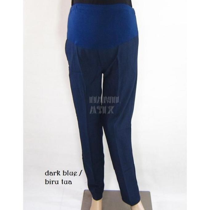 Gambar Celana Kerja Ibu Hamil - Maternity Pant - Navy, Standard dari Audrel Babyshop undefined Tokopedia