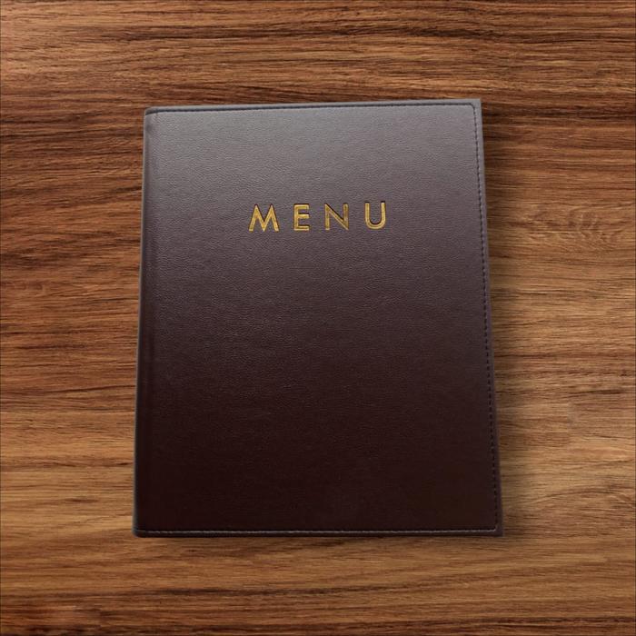 Gambar buku cafe resto logo menu - Cokelat, ukuran a4 dari sampul buku menu cafe r undefined Tokopedia