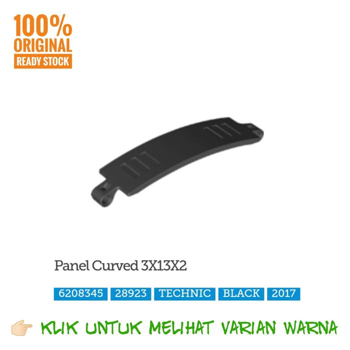 Gambar Lego Part 18944 Technic, Panel Curved 3 x 13 - Hitam dari Lil-McBrick undefined Tokopedia