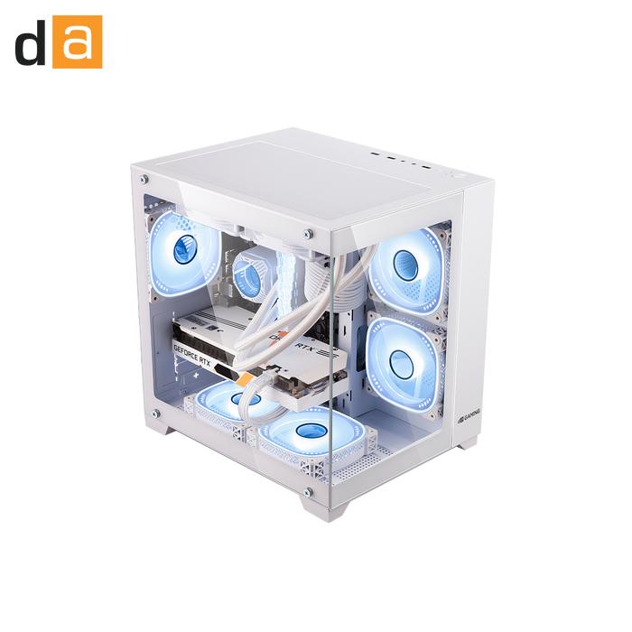 Gambar Casing PC Gaming DIGITAL ALLIANCE N30S V2 Tempered Glass M-ATX ITX - Putih dari Carbon Official Store undefined Tokopedia