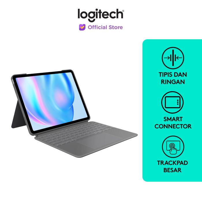 Gambar Logitech Combo Touch Keyboard Case untuk iPad Air 13 inch (M2 & M3) dari Logitech Official Store undefined Tokopedia