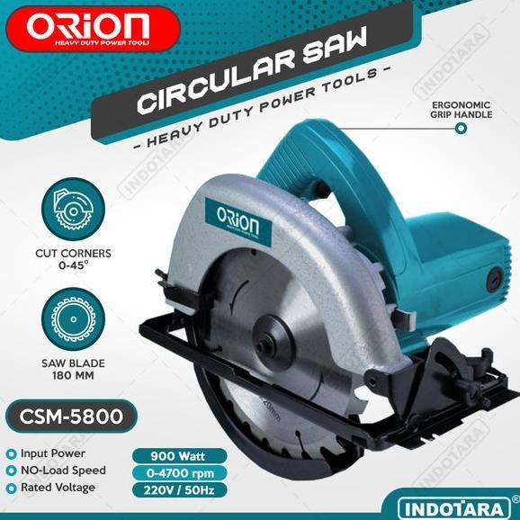 Gambar BARU!! Circular Saw Mesin Gergaji Mesin Potong Orion CSM-5800 - Orion Power Tools dari UNA UNA MARKET undefined Tokopedia