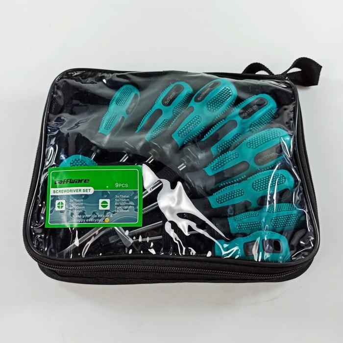 Gambar Set Obeng Magnet Kombinasi Obeng Plus Minus - 9 in 1 dari PerlahanPasti undefined Tokopedia